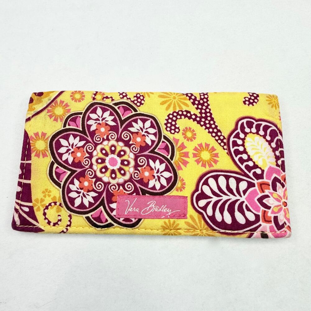 Vera Bradley Bali Gold Checkbook Cover